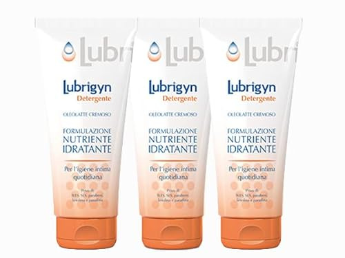 Lubrigyn Intim rengöringsmedel oleolatte Cremoso, närande och fuktgivande formel, lämplig för daglig intim hygien, utan SLES, SLS, parabener, lanolin och paraffin, 200 ml rör (3)