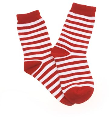 Deiters Socken gestreift rot/weiß 41-46