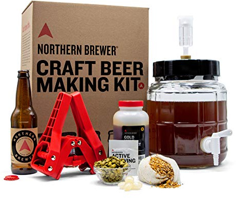 Northern Brewer - Siphonless 1 Gallon Craft Beer Making Starter Kit, Equipment and Beer Recipe Kit (American Wheat)