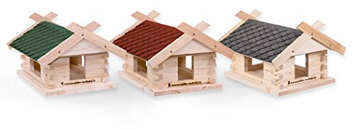 Vogelhaus Bausatz (groß), Schiefer grau Manufaktur Martinshof L: 44,00 cm B: 38,50 cm H: 28,50 cm Vogelhaus, Vogelvilla, Vogelhäuschen selber Bauen Futterhaus. Garten. Herbst. Futterplatz. Fütterung.