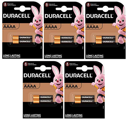 10 batterie alcaline AAA a lunga durata (5 confezioni da 2) 1,5 V MX2500 LR8D425 LR61 E96