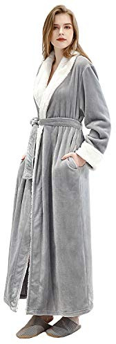 PUTUO Invierno Albornoz para Mujer Bata de Baño, Largo Albornoz Microfibra Mujer Ducha Toalla