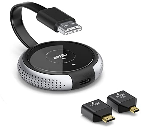 Wireless HDMI Transmitter, 5G HDMI Wireless Transmitter, 164FT/50M Casting to Monitor/Projector/HDTV, Suitable for Neflix/TikTok/YouTube/Setup Box/SkyQ/Blu-ray, Silver