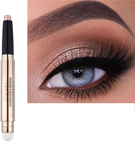 Lucoss Doppelseitiger Lidschattenstift – Eyeshadow Stick Highlighter-Lidschattenstift,Schimmernder Und Matter Eyeliner-Stift, Geschenk Für Mädchen Und Frauen (A3)