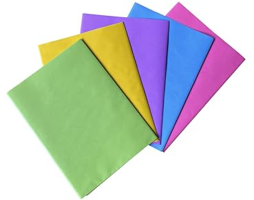 Carte Dozio - Papier cadeau - Printemps/Été - 70 x 100 cm - Mélange des couleurs - 5 feuilles