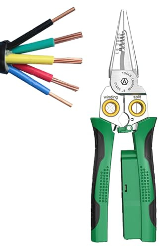 Pinza per cavi elettricista | Utensili elettrici multifunzionali - Utensili manuali ad alta precisione per fili avvolgenti, pinze per connettori elettrici per crimpare con precisione