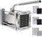 Sopito Pommesschneider, Pommes Frites Schneider Edelstahl Professioneller French Fries Cutter mit 6x6mm, 9x9mm und 12x12mm Klinge für Küche