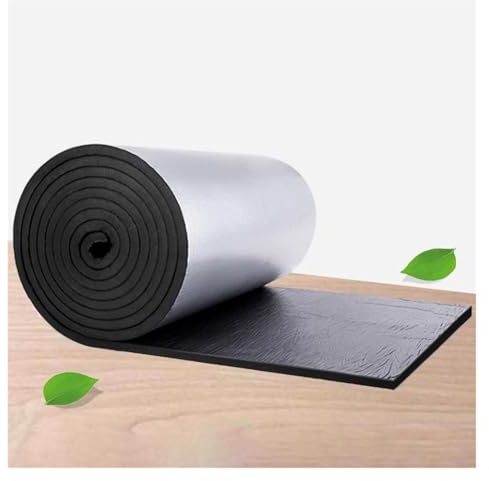 Rotolo isolante in schiuma di alluminio riflettente autoadesivo, spessore 10 mm, pannelli riflettenti termici per pavimenti, tetti, porte di garage e camper, barriera termica per la massima efficienza