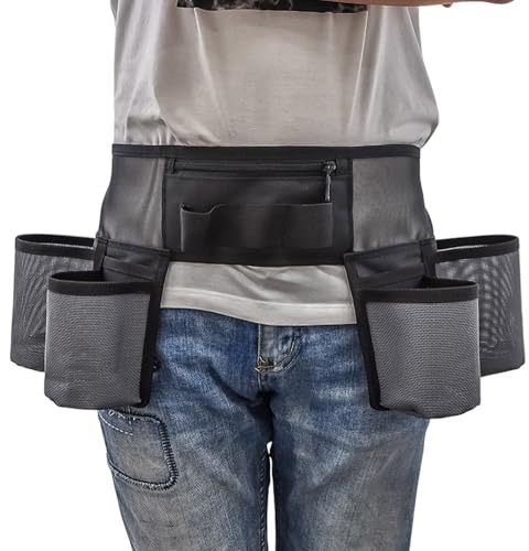 Cintura Porta Attrezzi Da Giardinaggio | Regolabile Con Multiple Tasche | Grembiule Da Lavoro Con Tasca Per Attrezzi E Cintura - Per Uomini Donne Casa Giardino Hotel Lavoro Costruzione Giardinaggio Pu