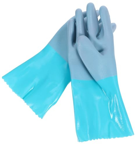 WATIIFUFU Guanti Antiscivolo per Pulizia Pesce e Gestione Frutti di Mare Resistenti Pungere Protezione Mani Presa Sicura per Cucina e Pesca
