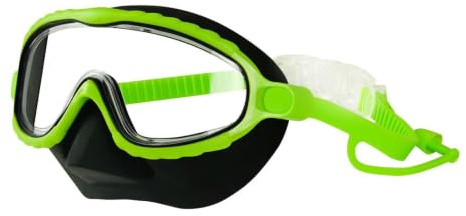 Lunettes natation – Joints coussin anti-fuite, lunettes piscine anti-buée | Panoramic Visions Lunettes sports nautiques, monture en silicone, verres protection UV | Lunettes plongée pour femmes et