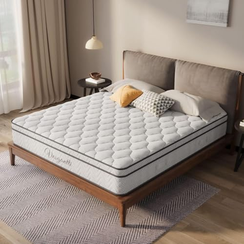 Vesgantti Matelas 90x200cm, 26cm Épaisseur, Matelas à Ressorts Ensachés Indépendant, Multicouches Extra Confort 7 Zones, Ferme Moyenne, Orthopédique, Oeko-tex (H3, Box-Top)