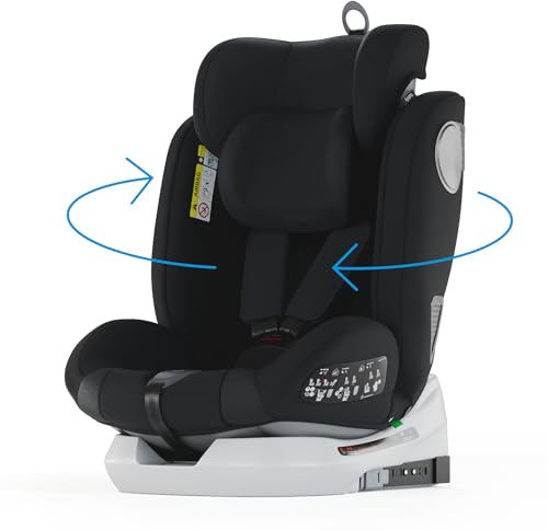 Star Ibaby Siege Auto Bebe 0 à 36kg, Siege Auto Isofix Groupe 0 1 2 3, Siège Auto Bébé et Enfants de 0 à 12 Ans, Sièges Auto Pivotant 360, Ergonomique, Rehausseur Voiture Enfant, Siege Bebe de Voyage