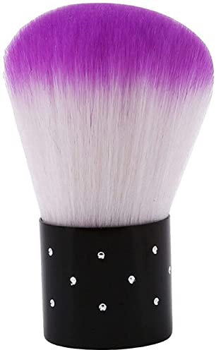 Polvere artistica per nail art, pennello per la pulizia della polvere per trucco o acrilico nail art pennelli pratici e abili