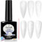 NAILGIL Pearl UV Gel Nagellack - 6 Farben weiß Perlmutt Nagel lack Lack Aurora Spirale Schimmer mit Thread Shell Nagel Maniküre Pearl Gel Nail Polish, Perlmutt weiß