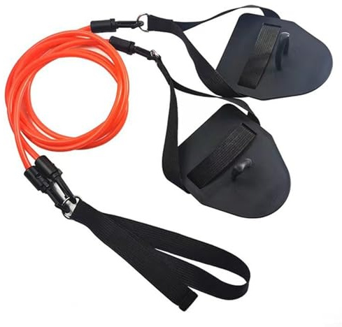 EXTRWORY Dryland Swim Trainer Swimming Arms Strength Train Resistance Band With Paddles Tension Rope Auxiliary Equipment Sports