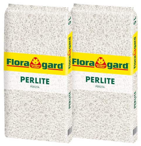 Floragard Perlite - Aération Optimale du Sol pour Une Croissance Végétale Saine - 2x5 litres