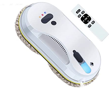 Robot Nettoyeur Vitre, Smart Water Spray Window Cleaner Robot Aspirateur App Control High Aspiration Anti-fall Glass Window Cleaning Machine for Windows, Tiles, Bathrooms