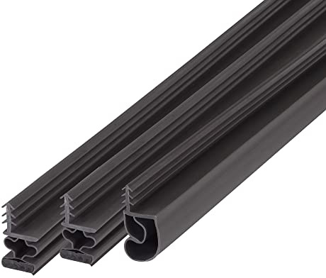 M-D Building Products 01636 Brown Vinyl with Magnetic Strip Top and Sides Door Seal Kit for Steel Doors