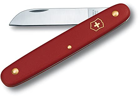 Victorinox Blumenmesser, Garten, Schweizer Taschenmesser, Gärtner und Floristen, Klinge, gerade, rot