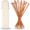 H&S Set da Aghi da Maglia - 36 Pezzi Kit Ferri da Maglia in Bambù con Impugnatura Salda ed Ergonomica Set per Lavorare a Maglia con Custodia per Professionisti e Principianti