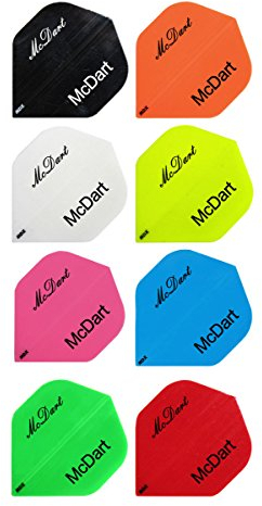 20 Satz Dart Flights mit Wunschdruck, Wunschtext (Orange)