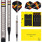 Unicorn S/T Tung James Wade 18 g weiche Spitze Dart-Set, Dimitri Van den Bergh, Premier, 90/70% Wolfram, Stahlspitze & Softspitze, 18g bis 25g, Silber/Gelb
