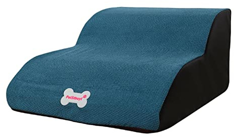 JISADER Scale per Animali Domestici Scale per Cani Scaletta per Arrampicata Portatile per Cuccioli Rampe Antiscivolo, Blu