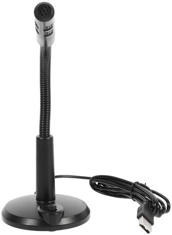 Artibetter Micrófono USB para Laptop Base Estable para Grabaciones Sonido De Grados y Luz Indicadora De Encendido