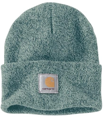 Carhartt Herren Knit Cuffed Beanie Beanie Hat, Greenstone/Seabrook, Einheitsgröße