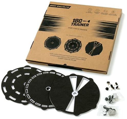 Darts Training Aids, Set of 3 - Precision Foam Dart Training Pads | Focus Dartboard Trainer - Perfect for Target Training and Darts Technique | Darts Accessories for Beginners and Professionals