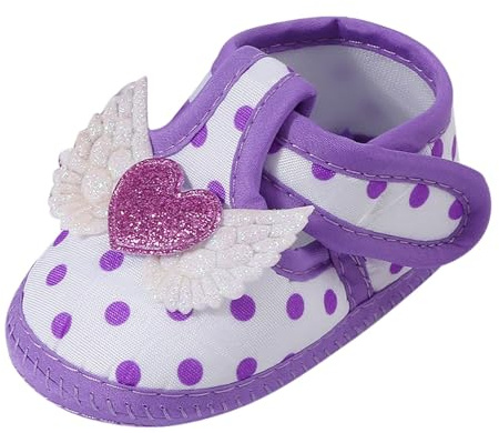 Baby Learning to Walk Sandals Spring Summer Autumn Shoes 0 1 Year Old Baby Single Shoes Cute Bow Soft Sole Newborn Baby Casual Learning to Walk Shoes Slides for Teen Girls (Purple, 3.5 Infant)
