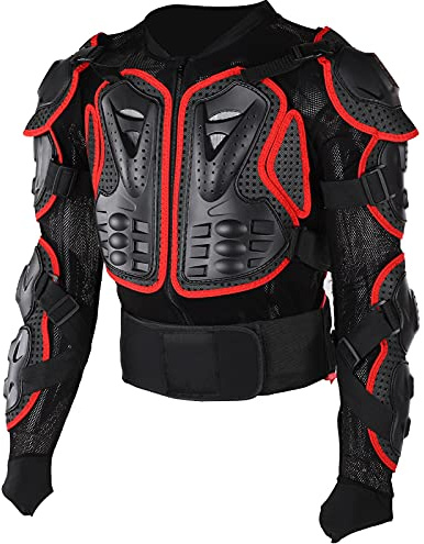 Qudinip Chaqueta Protectora Riding Armor para Hombres y Mujeres con Tejidos Transpirables Espuma de Poliestireno EVA Que Absorbe los Golpes para Motociclismo Protección de Cuerpo Completo 1 Chaqueta