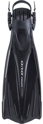 TUSA SF-0102 Imprex Duo Scuba Diving Fins, Large, Black