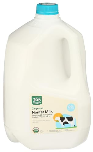 365 by Whole Foods Market, Organic Fat Free Milk, 128 Ounce