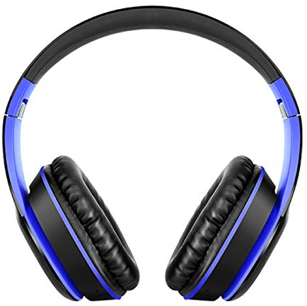 Auriculares Bluetooth sobre la Oreja con Conector de Audio de 3,5 mm, Auriculares Inalámbricos sobre la Oreja con Micrófono y Control de Volumen, para iPhone, iPad, PC, Teléfonos Celulares, TV