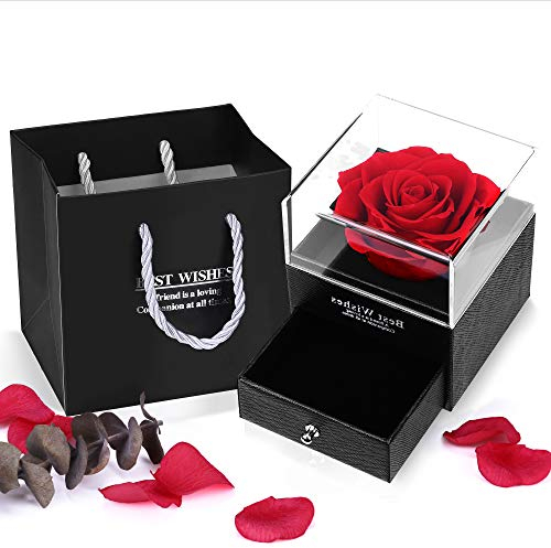 Efanty Muttertagsgeschenke für Mama, Ewige Rose, Rosenbox, Infinity Rosen, Konservierte Blumen, Geschenke für Mutter Freundin Ehefrau Oma Geburtstags Jahrestag Valentinstag Hochzeitstag