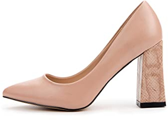 Rio Fiore Tacones, Zapatos de Tacón, Rosa, Piel sintética, 7 cm Tacón Bloque, HCD D389-9845-2-36 (Pink, 40 EU)