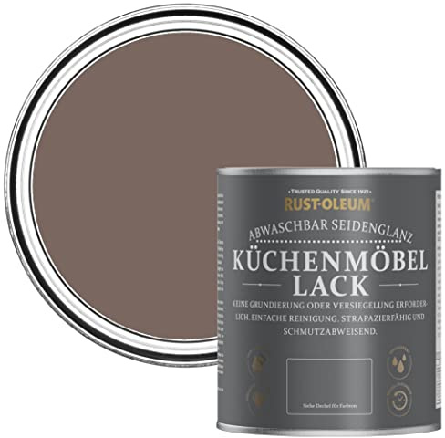 Rust-Oleum Brown Scrubbable Kitchen Cupboard Paint in Satin Finish - River’s Edge 750ml