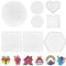 Bügelperlen Platten 8 Stück Bügelperlen Vorlagen Transparente Stiftplatten in Vielen Formen Steckplatten DIY Bügelperlen Stiftplatten Creative für Kreativer Bastelspaß