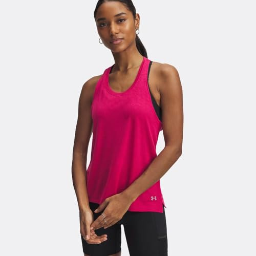 Under Armour Launch Camo Camiseta de Running Mujeres Rosa - Purple/Shaded Fuchsia L