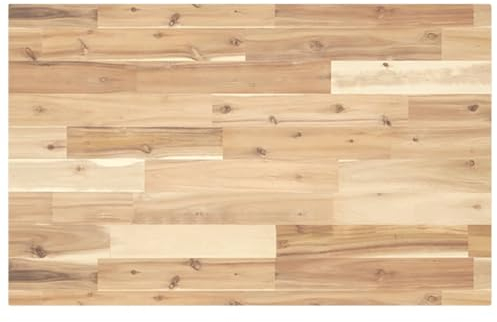 vidaXL Escritorio sin tratar 160 x 50 x 4 cm madera maciza de acacia, encimera, encimera de cocina, mesa de repuesto, tablero de mesa