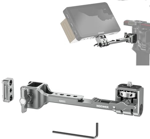NEEWER NATO Monitorhalterung für RS Gimbal, 360° drehbarer Feldmonitorhalter mit NATO Klemme, Cold Shoe, 1/4 Gewinde, kompatibel mit DJI RS4 RS4 PRO RS 3 RS 3 PRO RS 2 RSC 2 Ronin-S Ronin-SC GA021