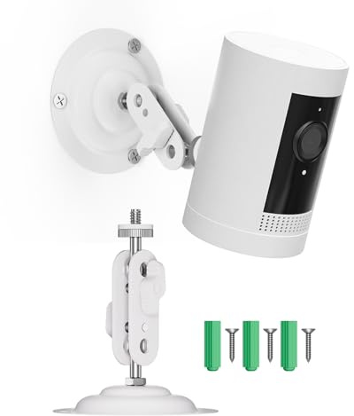 Standard 1/4-20 Gewinde Metall Kamera Halterung,kompatibel mit Ring/Eufy/Arlo/Wyze Kamera,Kompatibel mit Ring Stick Up Cam,EufyCam 2/2C/2 Pro/2C Pro, Arlo Pro 4 verstellbaren Innen-und Außenkameras