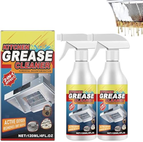 2 st Kraftfull köksfettrenare,Kraftfull rena köksolja fläckar spray,Multipurpose Foam Cleaner Spray,Heavy Oil Stain Cleaner Envisa Stains Cleaner