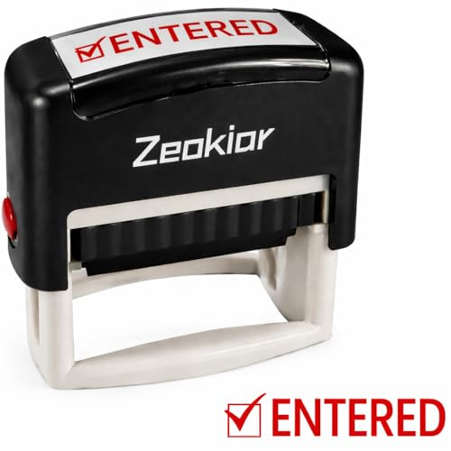 Entered Stamp, Entered Self Inking Rubber Stampers for Office