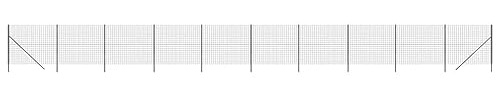 Maschendrahtzaun Anthrazit 1,6x25 m - Verzinkter Stahl für Garten, Tiergehege & Sichtschutz - Langlebig, Witterungsbeständig