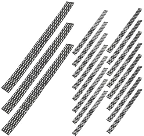 VICASKY Lot de 20 Bandes Adhésives de Protection Noire pour Bord de Raquette de Tennis de Table, Bande Latérale Anti-Usure Légère Compatible Raquettes, Équipement Sportif pour