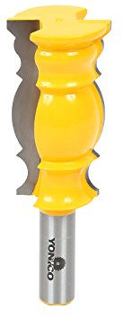Yonico 16147 - Crown Molding Router Bit, Bead & Ogee - Cutting Height: 2-1/2, Depth: 1/4 - 1/2 Shank