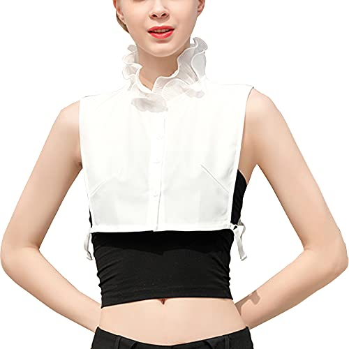 Elegtiskas Fake Collar Abnehmbarer Dickey Collar Half Shirt Blusenkragen Faux False Collar für Frauen